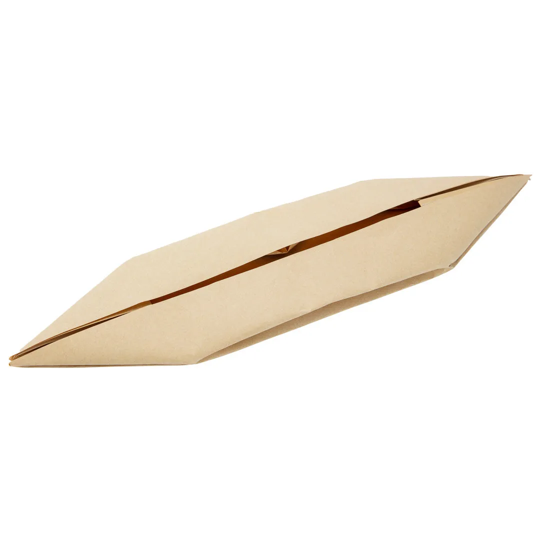 12 oz Kraft Paper Handmade Origami Boat - Greaseproof - 13 1/2" x 4" x 1 1/2" - 100 count box