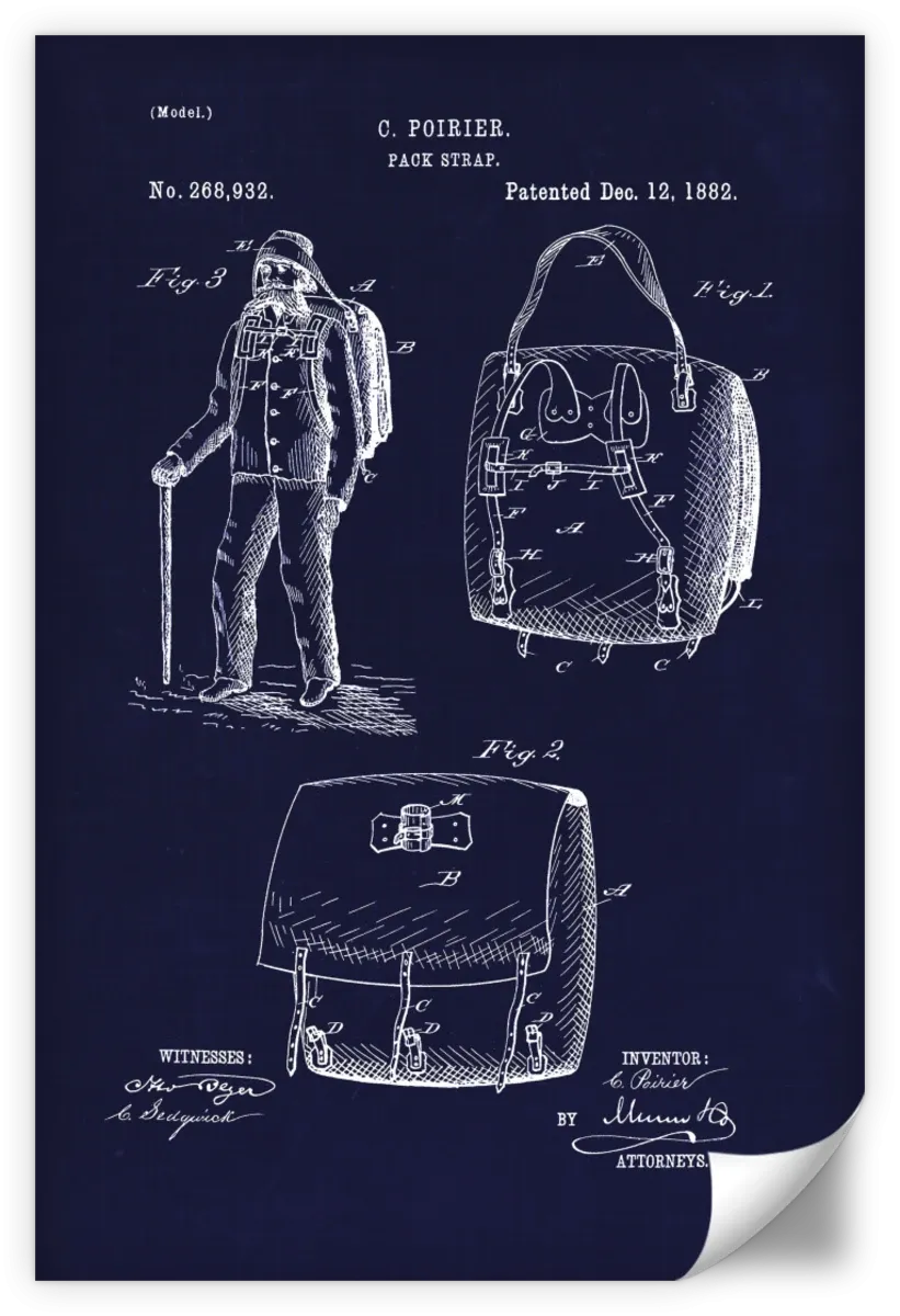 1882 Back Pack Wall Art