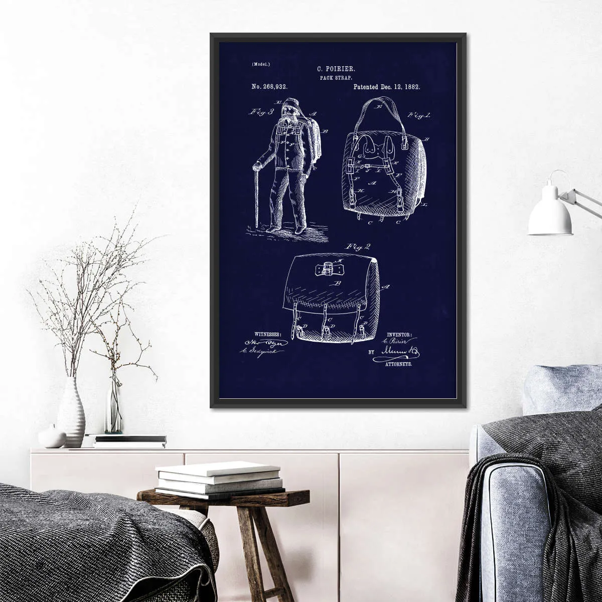 1882 Back Pack Wall Art