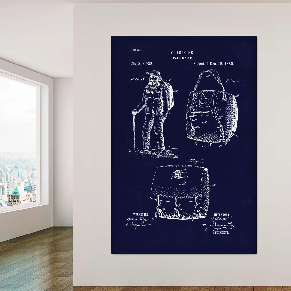 1882 Back Pack Wall Art