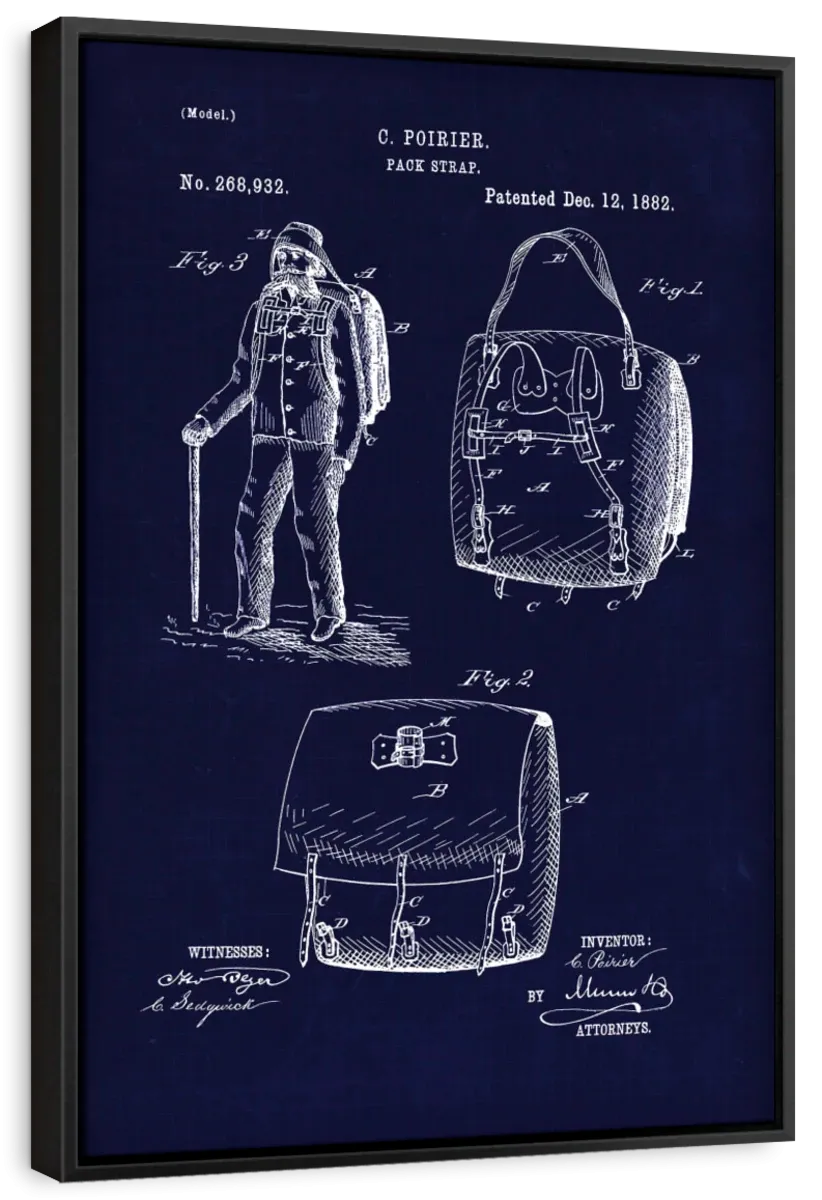 1882 Back Pack Wall Art