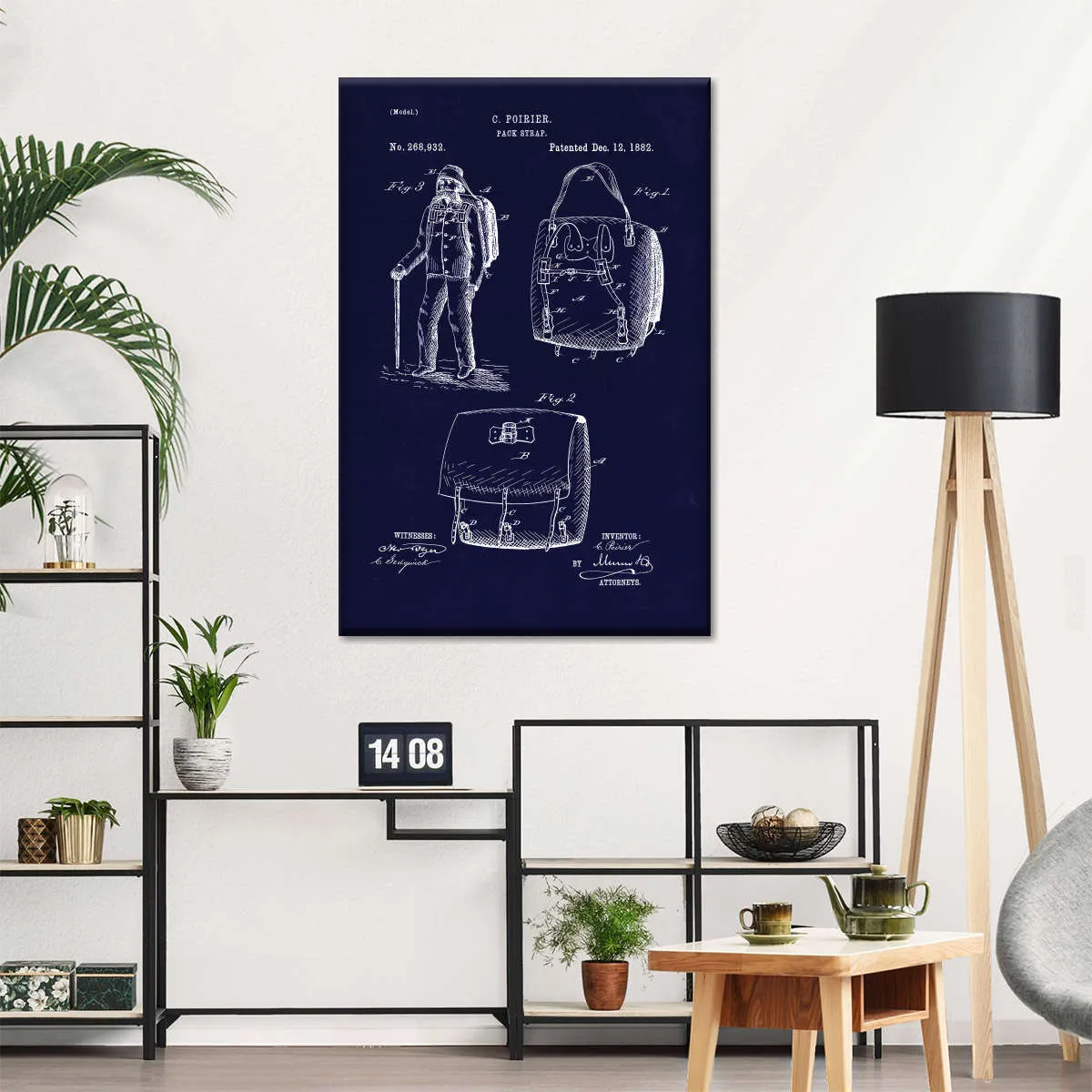 1882 Back Pack Wall Art