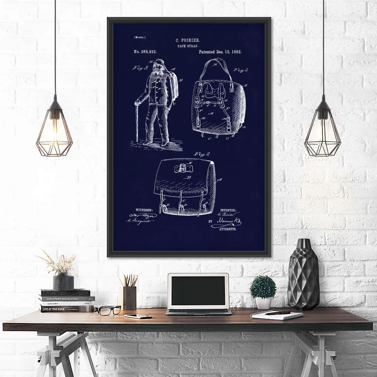 1882 Back Pack Wall Art