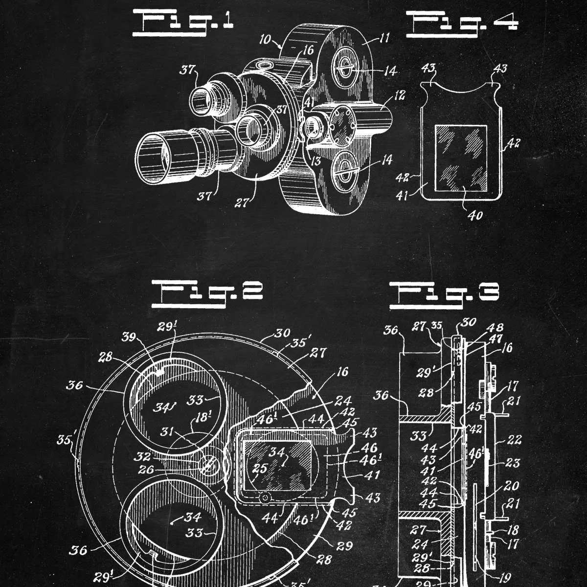 1938 Camera Patent Wall Art