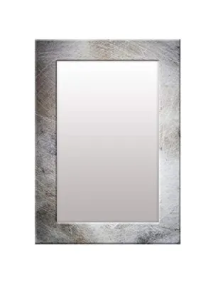 999STORE Printed Vanity Mirror washbasin Mirror Grey Marble washroom Bathroom Mirror (MDF_14X20 Inches) MirrorSMP291