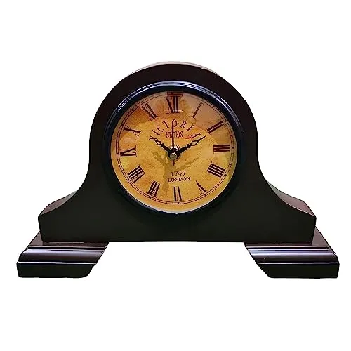 AHSKY Time Instruments Table Clock Wooden Antique New Model Round Shapes