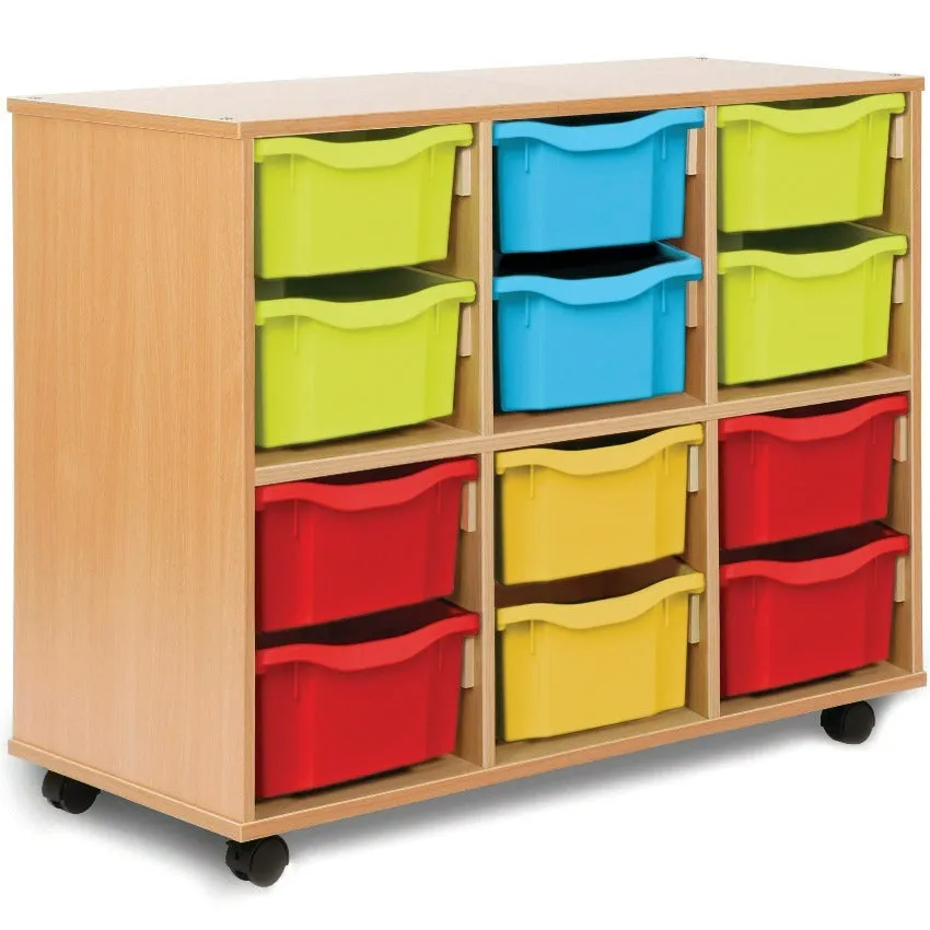 Allsorts Mobile Tray Storage With 12 Deep Trays