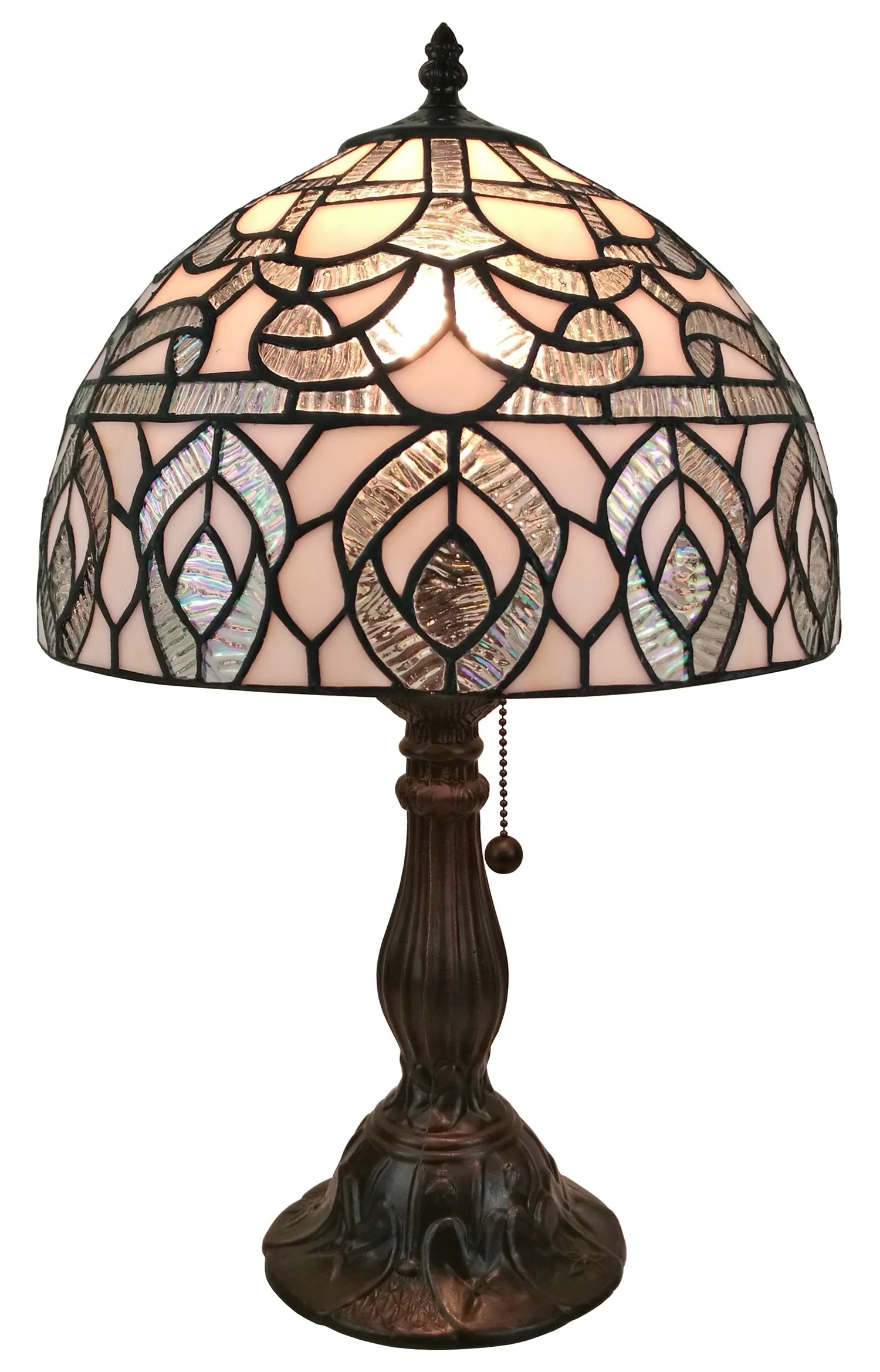 Amora Lighting AM276TL12B Tiffany Style Peacock Design Table Lamp 19" Tall