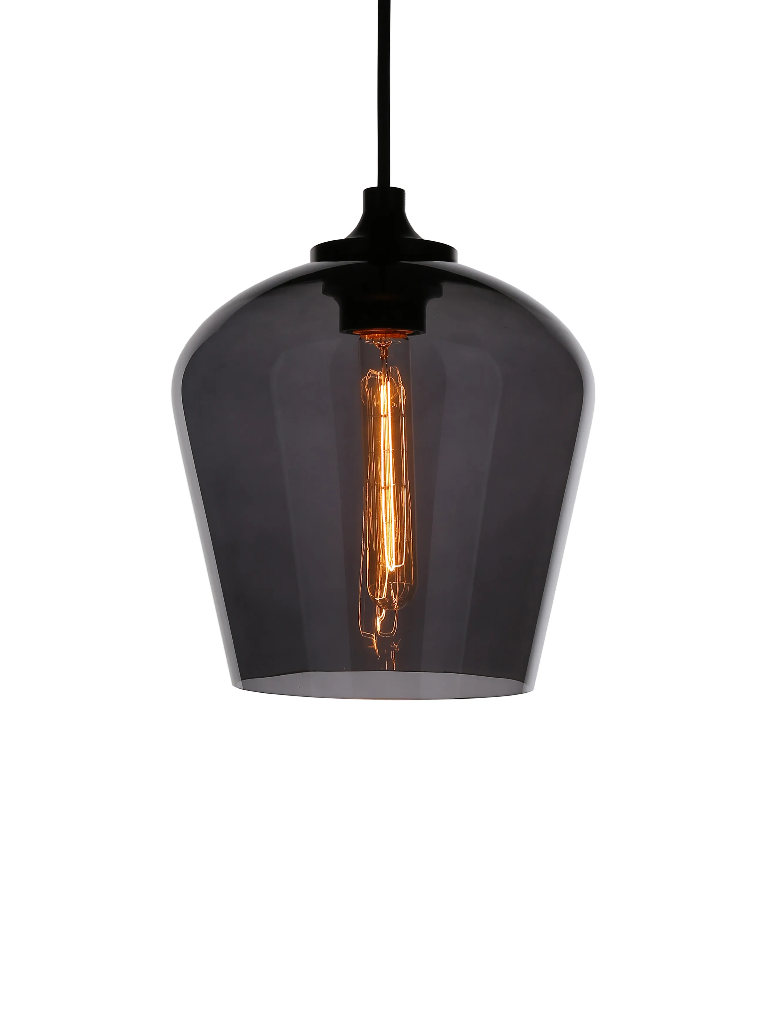 Bell Mouth-blown Glass Pendant Light