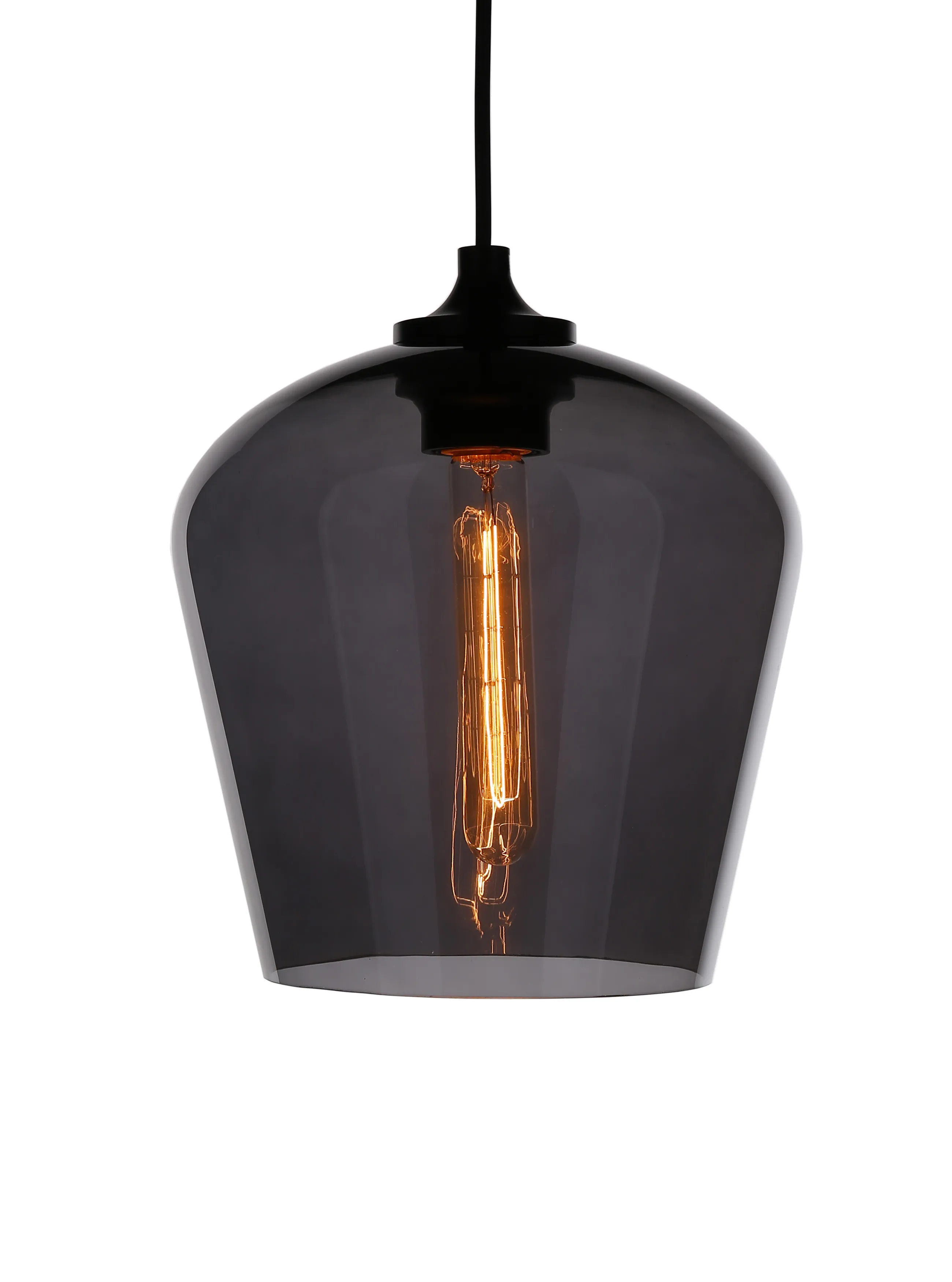 Bell Mouth-blown Glass Pendant Light