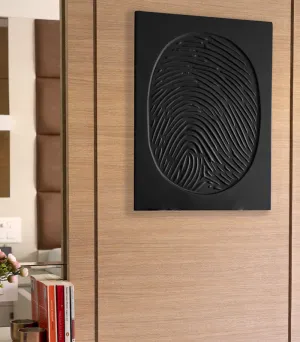 Black Fingerprint Wall Art