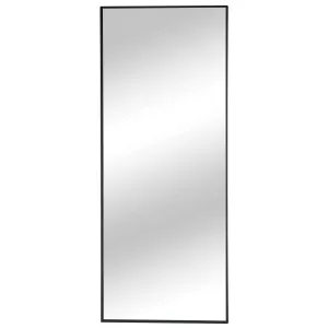 Black Iron Framed Mirror 105cm