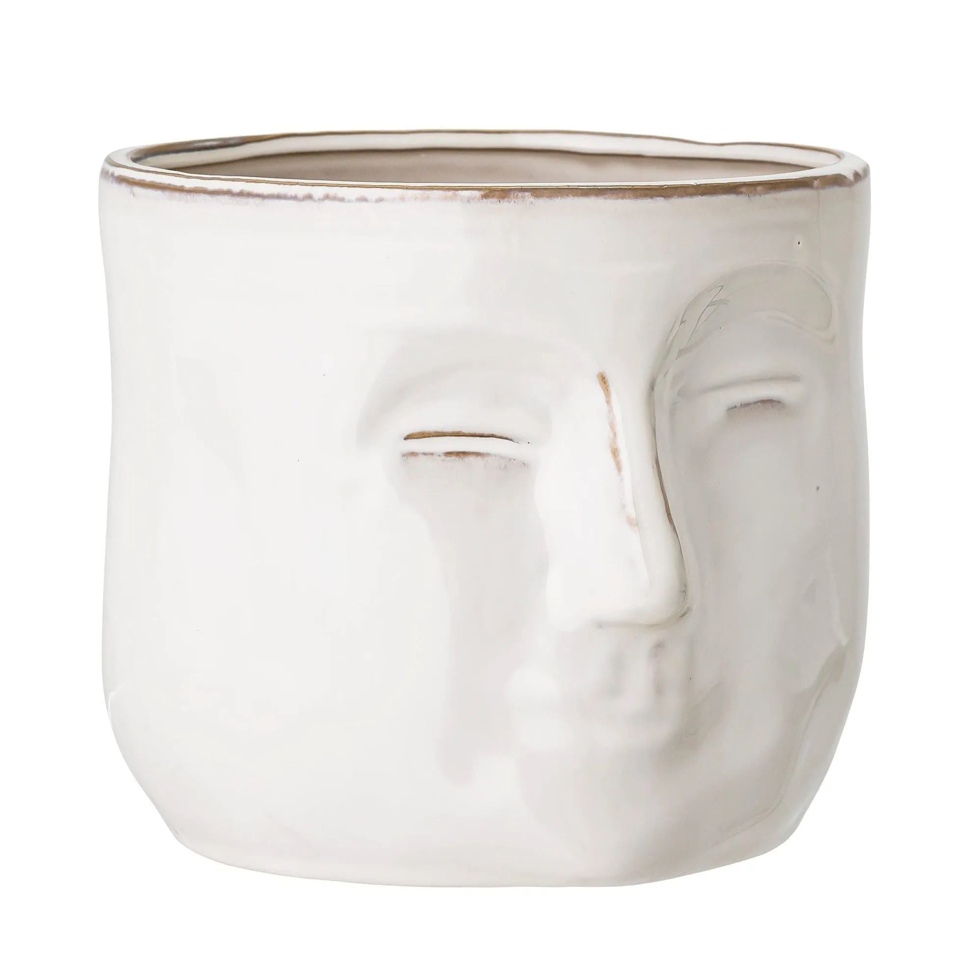 Bloomingville Ignacia Flowerpot White Stoneware