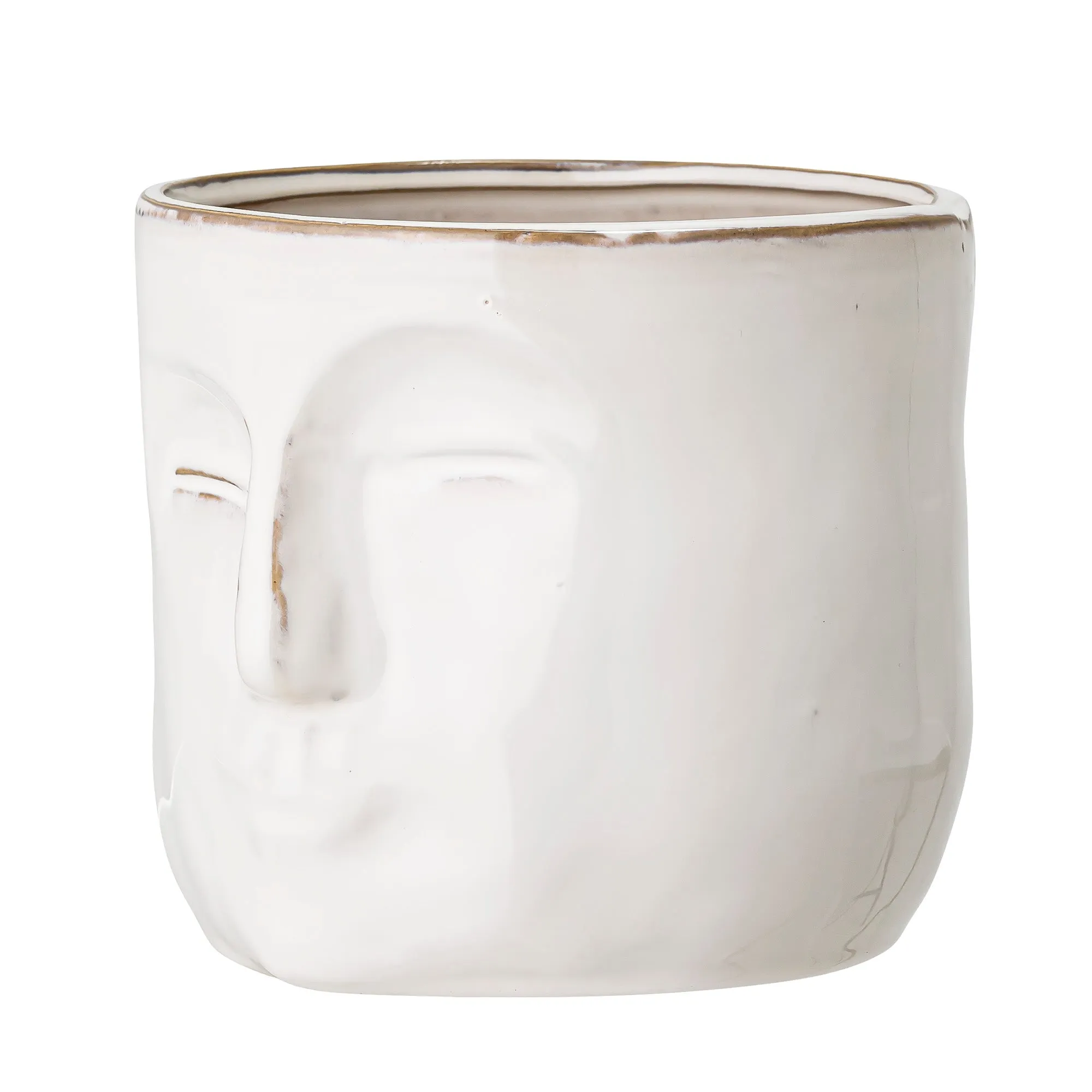 Bloomingville Ignacia Flowerpot White Stoneware