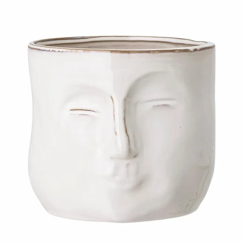 Bloomingville Ignacia Flowerpot White Stoneware