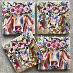 Blossom cows ( set of 4 )