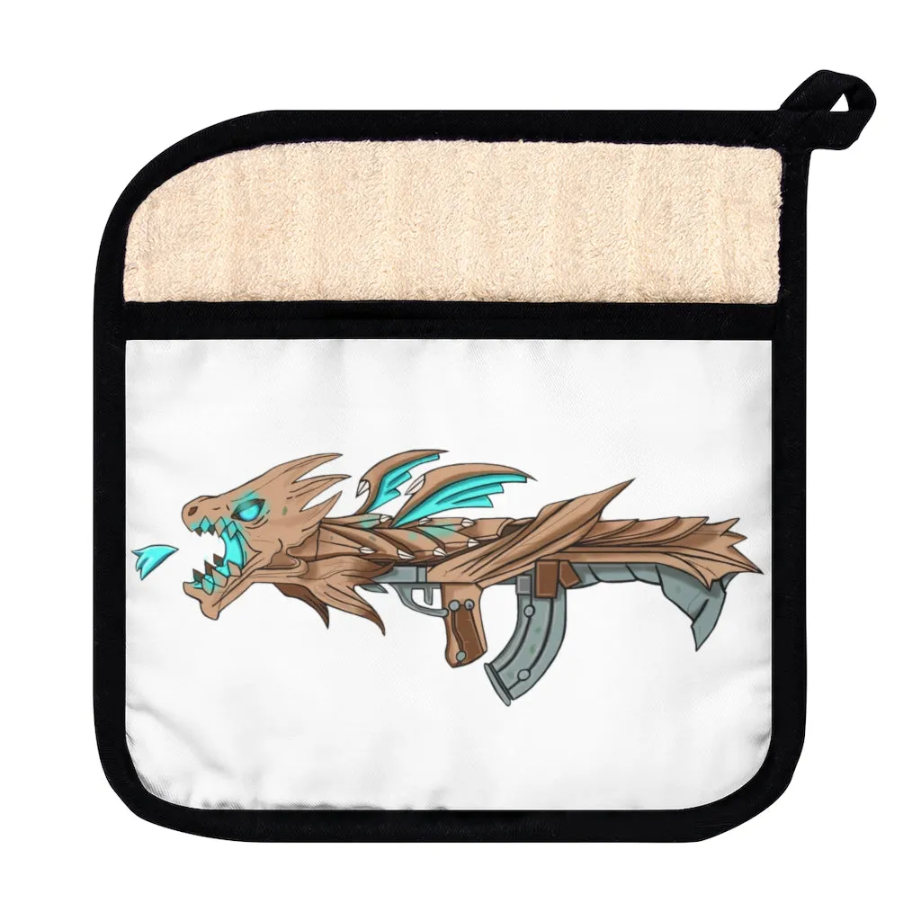 Blue Dragon Gun Pot Holder with Pocket