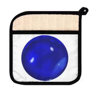 Blue Orb Pot Holder with Pocket