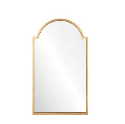 Burnished Gold Leaf Iron Mirror by Mirror Home