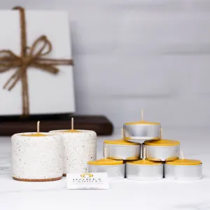 Canadian Handcrafted X Honey Candles White Tealight Set