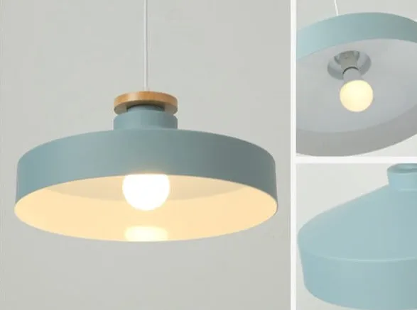 Colorful Metal & Wood Pendant Lights