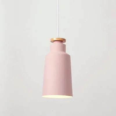 Colorful Metal & Wood Pendant Lights