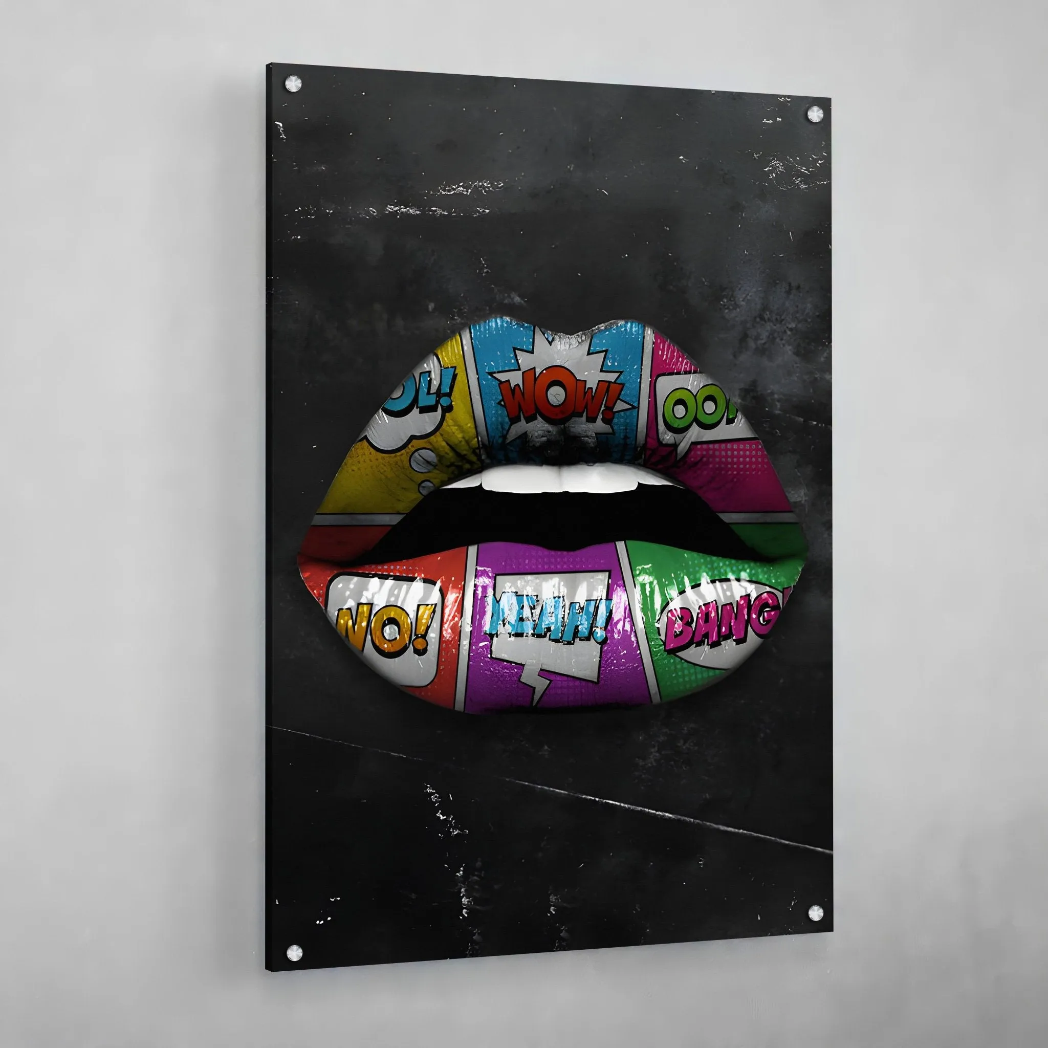 Comic Lips Wall Art