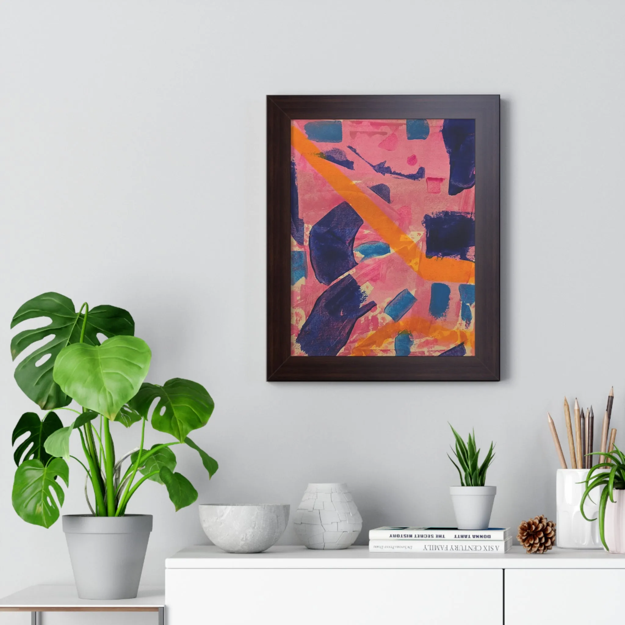 Copy of Framed Poster- Vertical abstract art poster