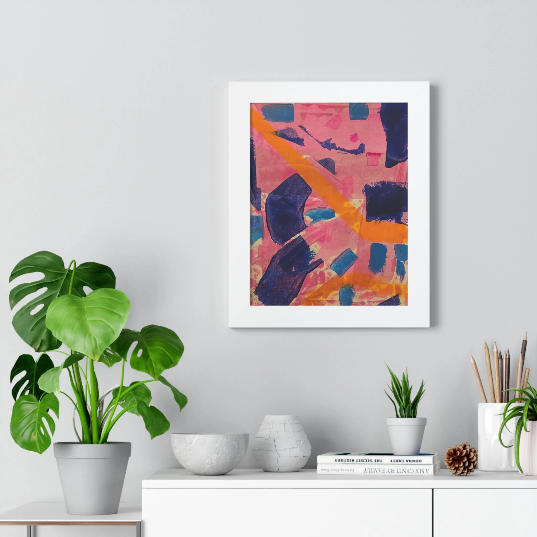 Copy of Framed Poster- Vertical abstract art poster