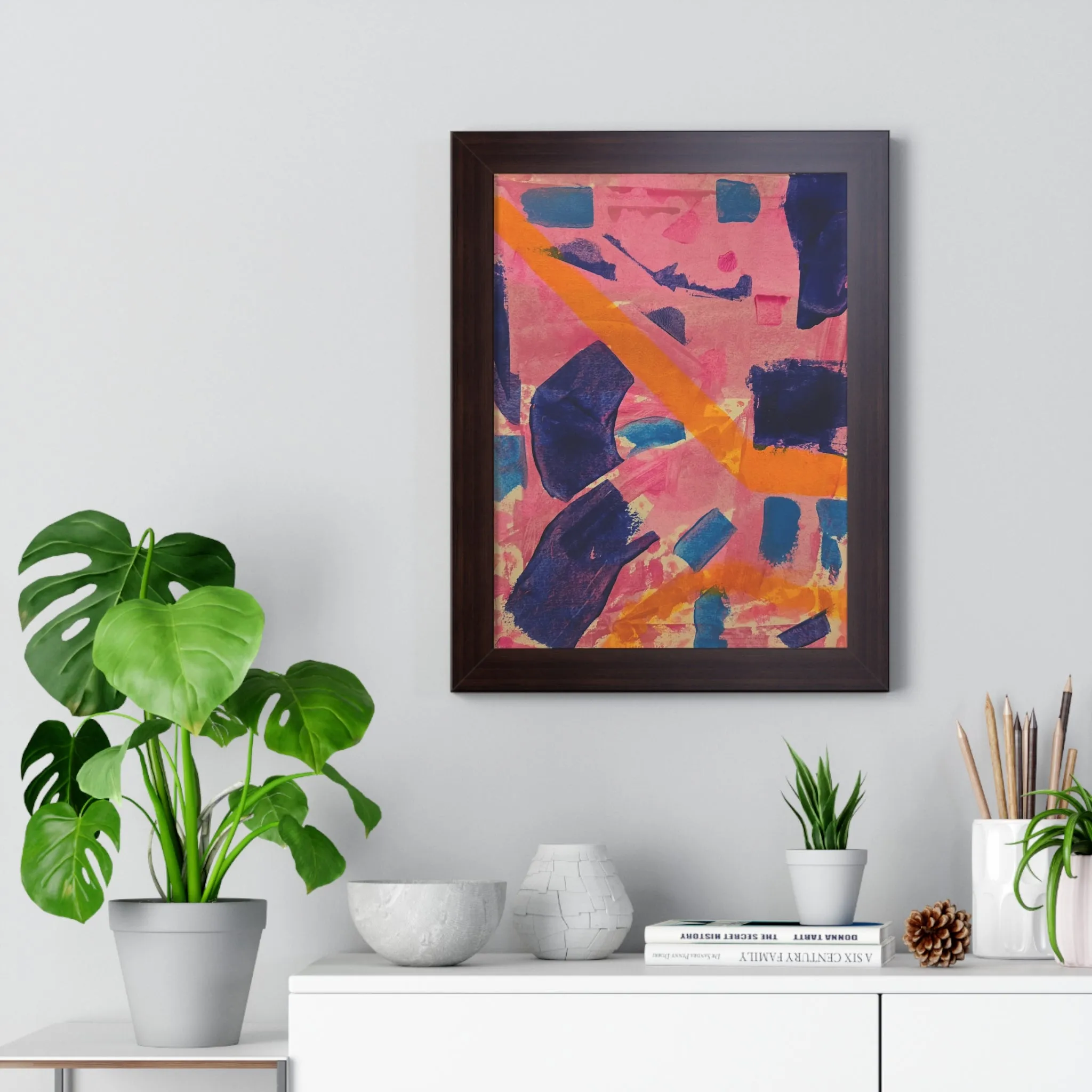 Copy of Framed Poster- Vertical abstract art poster