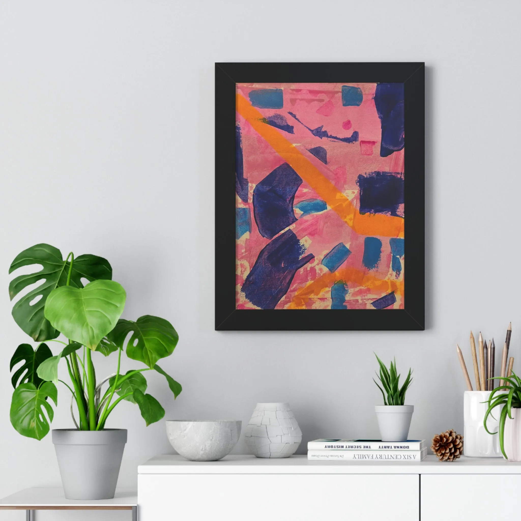 Copy of Framed Poster- Vertical abstract art poster