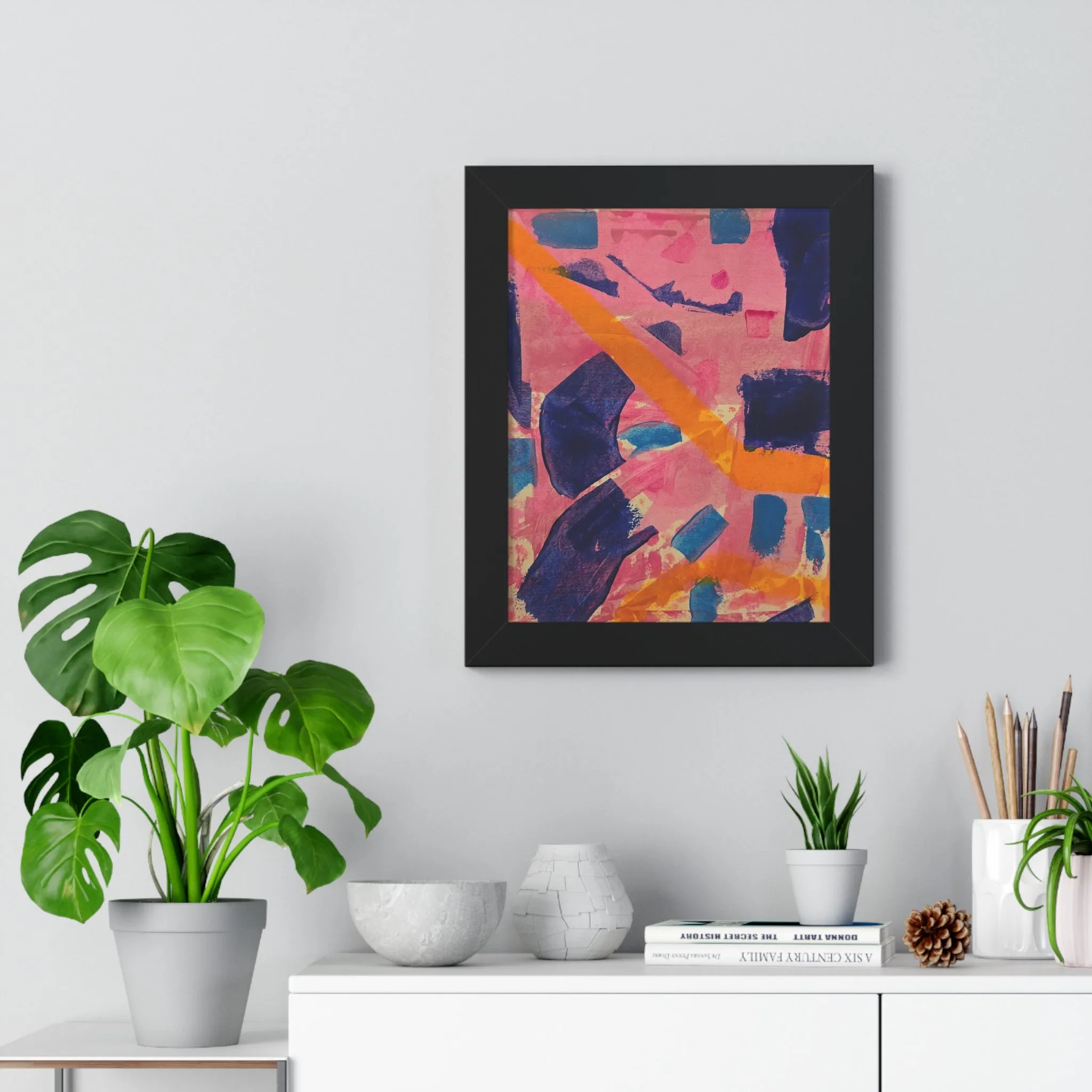 Copy of Framed Poster- Vertical abstract art poster