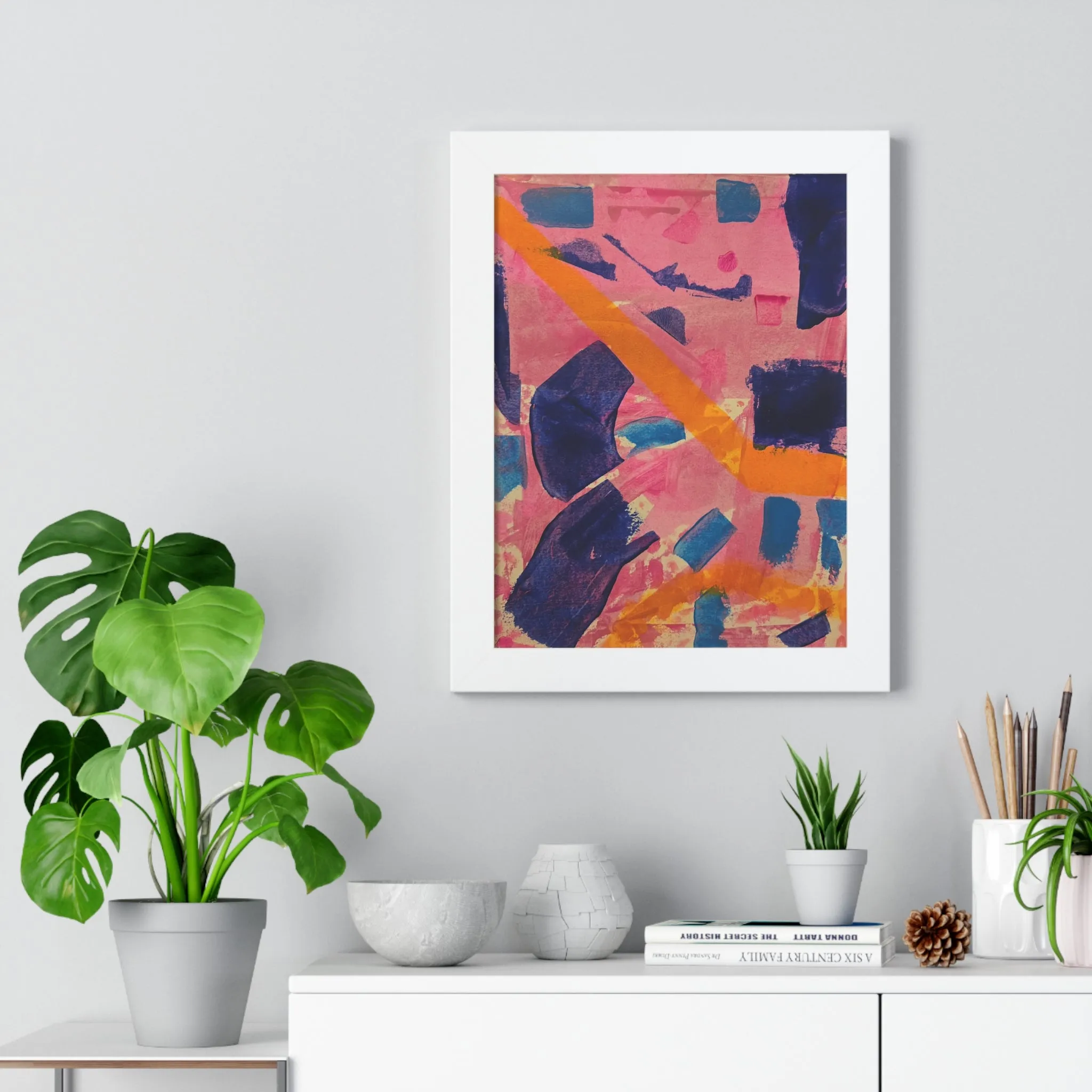 Copy of Framed Poster- Vertical abstract art poster