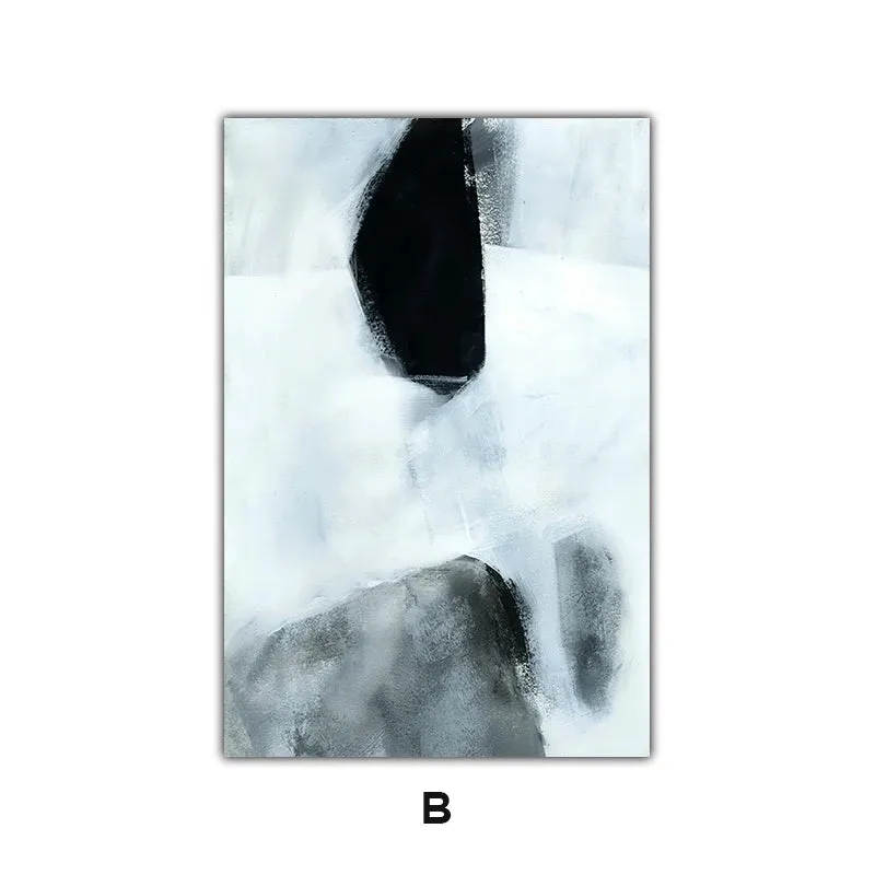 Dark Stones Abstract Wall Art Fine Art Canvas Prints Nordic Pictures For Modern Apartment Living Room Home Office Decor