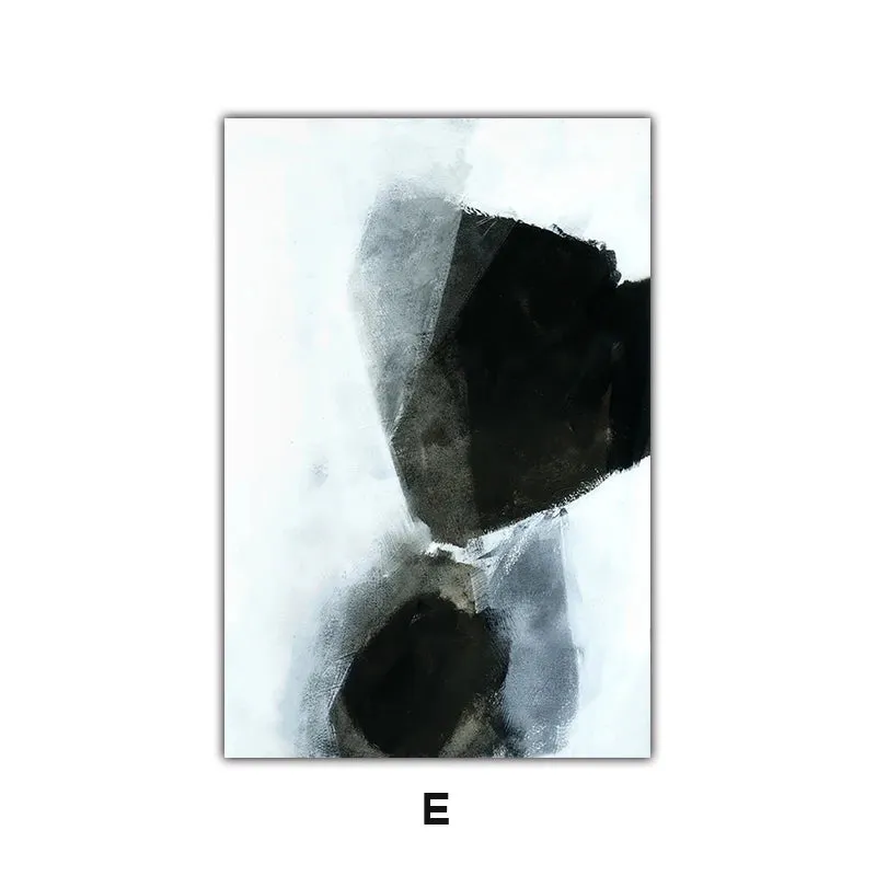 Dark Stones Abstract Wall Art Fine Art Canvas Prints Nordic Pictures For Modern Apartment Living Room Home Office Decor