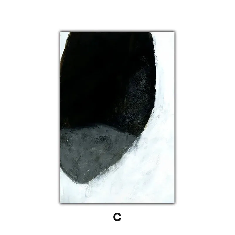 Dark Stones Abstract Wall Art Fine Art Canvas Prints Nordic Pictures For Modern Apartment Living Room Home Office Decor