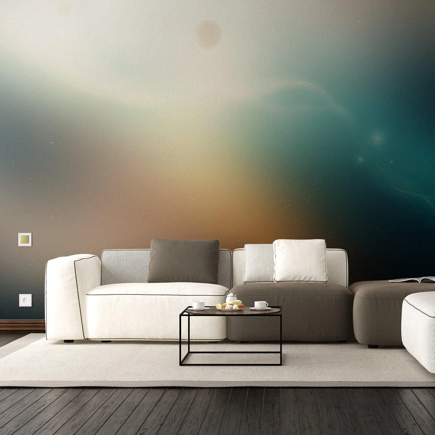 Deep Outer Space Wallpaper Art Decor Decal - 3d Galaxy Kid Nursery Room Removable Wall Sticker