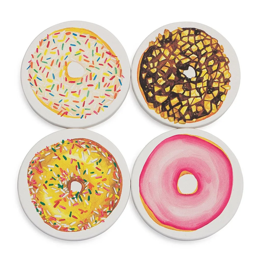 Delectible Donut Designs Absorbent Coasters