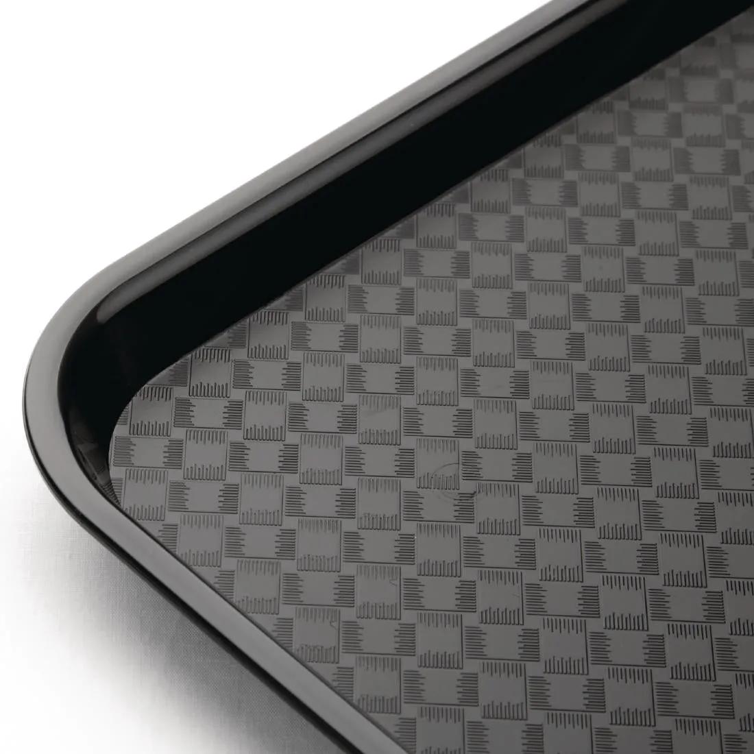 DP216 Kristallon Polypropylene Fast Food Tray Black Small 345mm