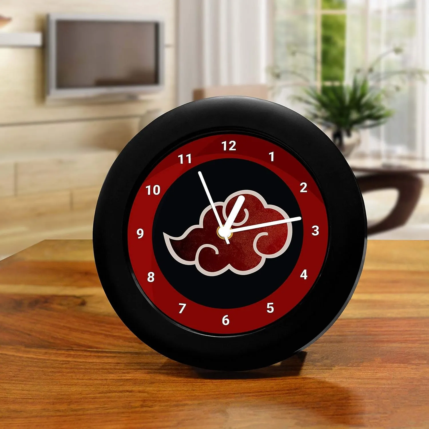 Epic Stuff - Anime Akatsuki Materialistic Design Plastic Table Clocks (Multicolour)