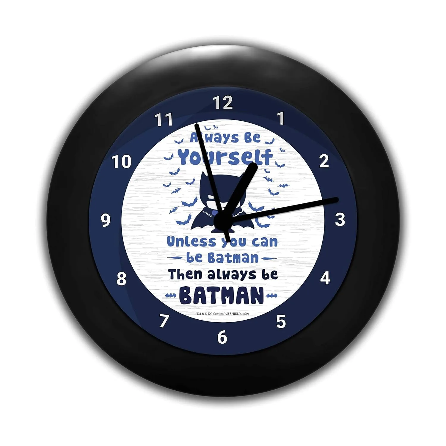 Epic Stuff - DC Comics Always Be Yourself Batman Table Clock Gift,Birthday Gift Official Licensed by Warner Bros, USA (India)