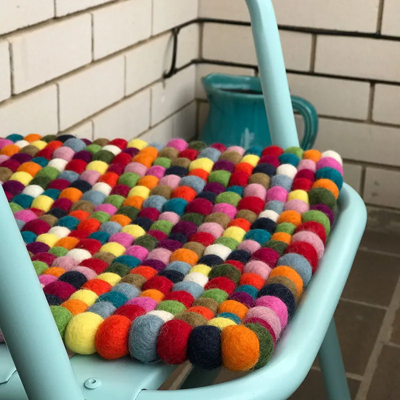 Felt Seat Pad Square Multicoloured