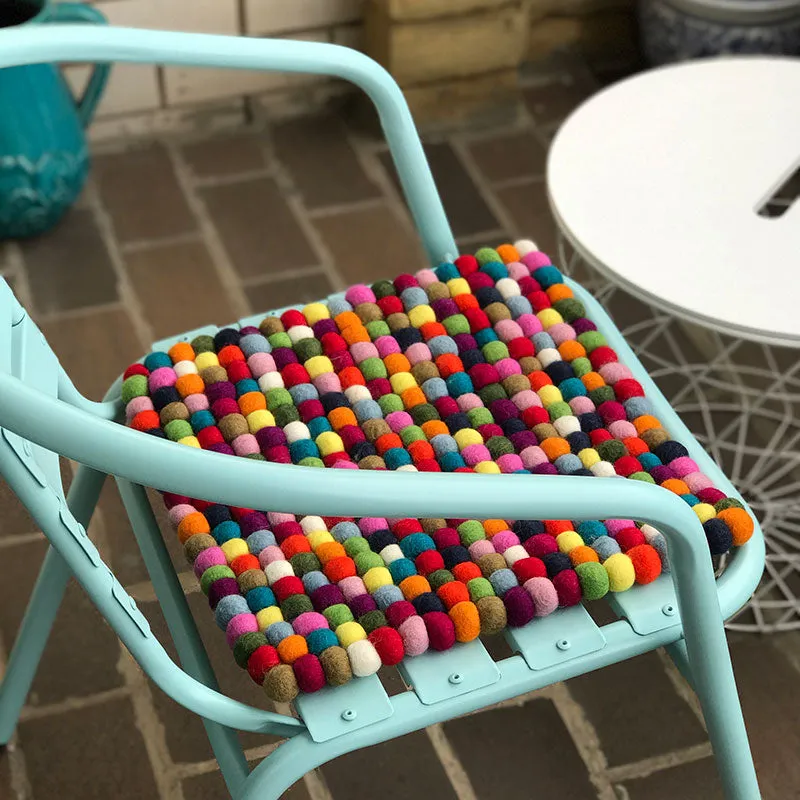 Felt Seat Pad Square Multicoloured