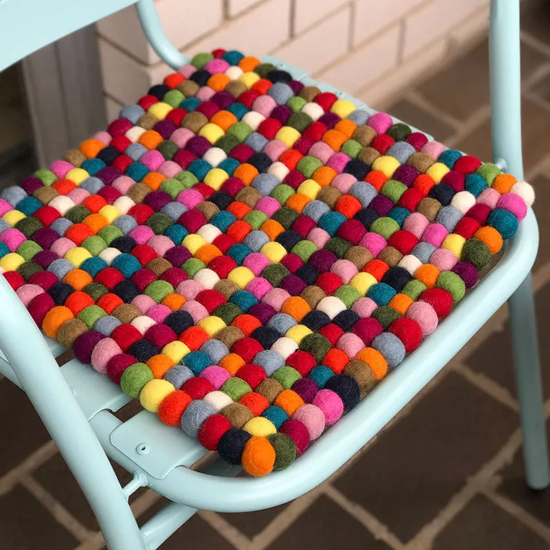 Felt Seat Pad Square Multicoloured