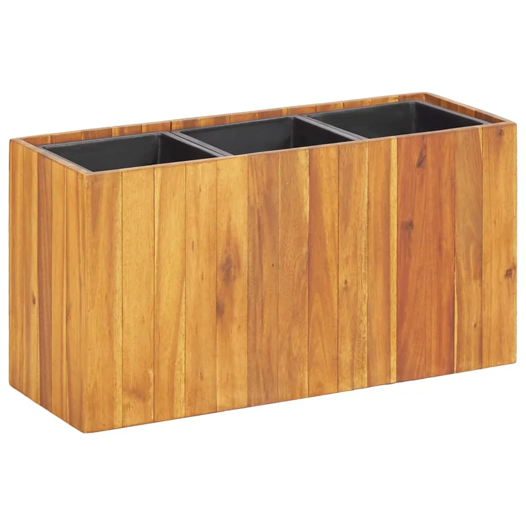 Garden Raised Bed Pot Solid Acacia Wood