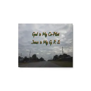 GG - Metal prints - On the Road - God is Co-P, Jesus is G.P. S.