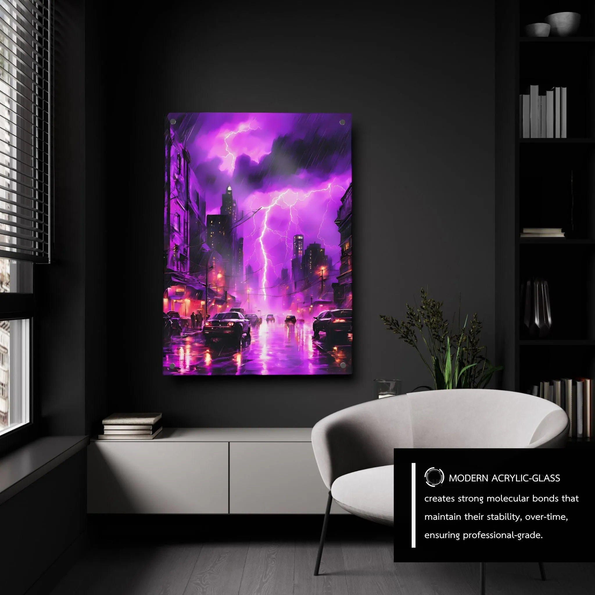 Gotham City (Dark-Fantasy) Acrylic Wall Art