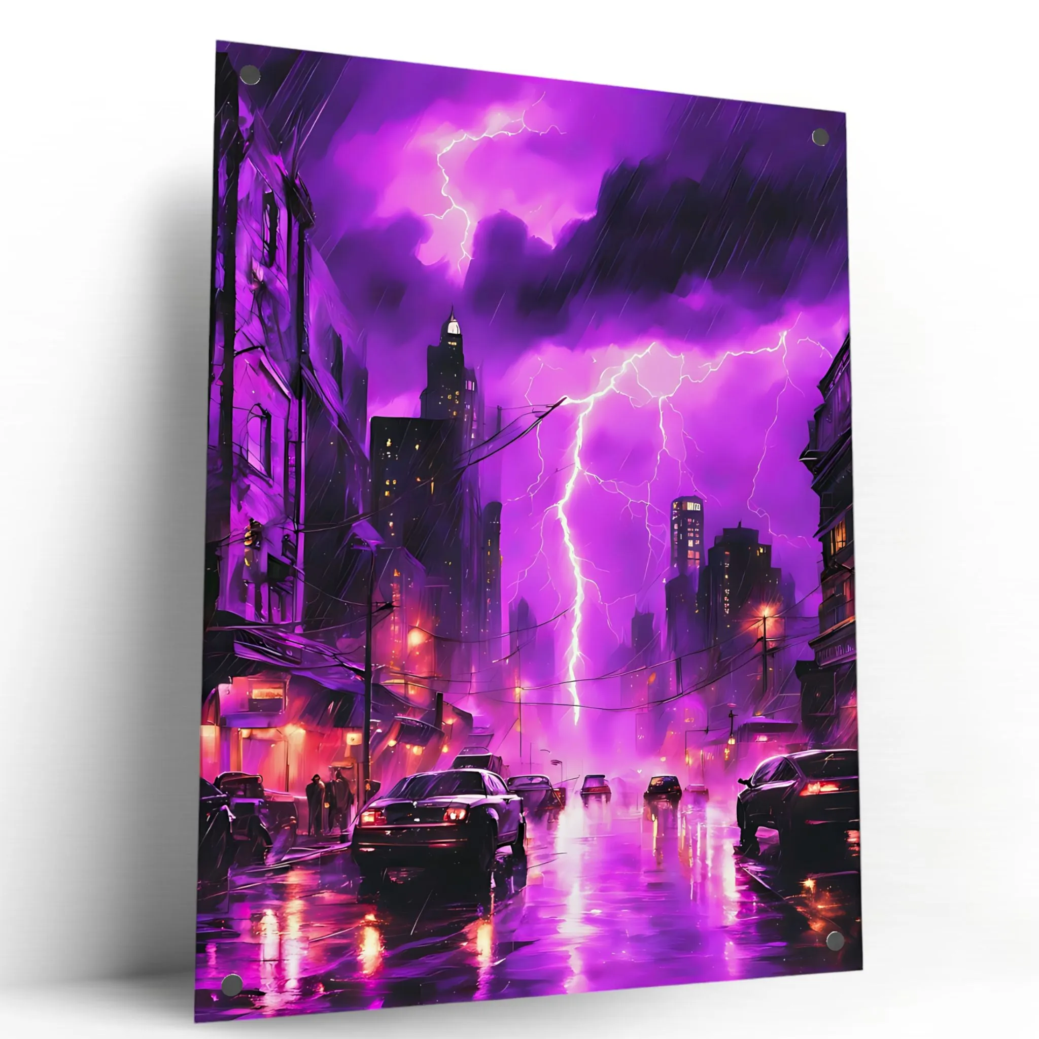 Gotham City (Dark-Fantasy) Acrylic Wall Art