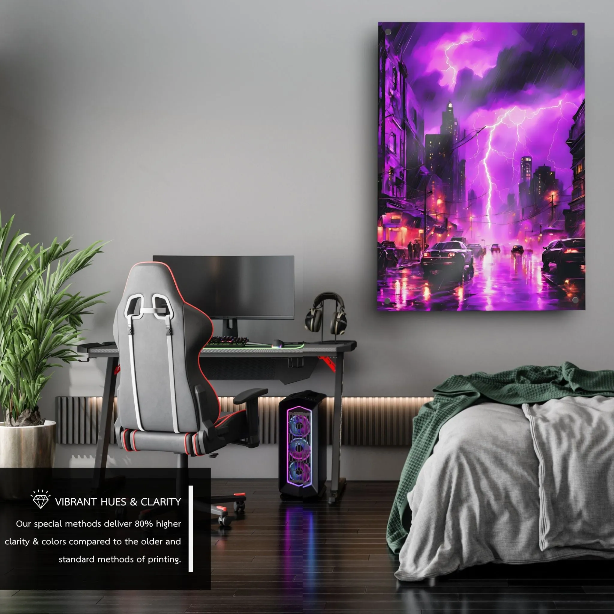 Gotham City (Dark-Fantasy) Acrylic Wall Art