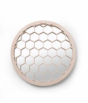 Honeycomb Round Mirror